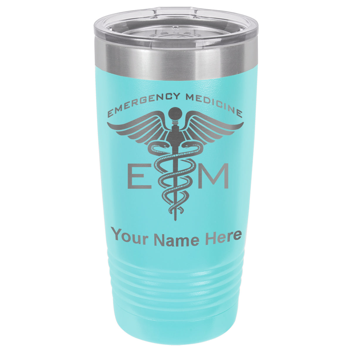 20oz Vacuum Insulated Tumbler Mug, Emergency Medicine, Personalized Engraving Included