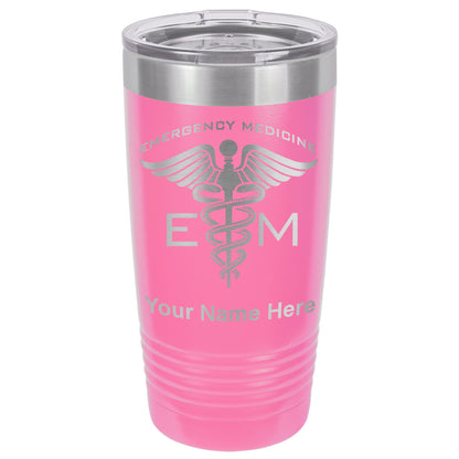 20oz Vacuum Insulated Tumbler Mug, Emergency Medicine, Personalized Engraving Included