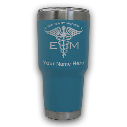 LaserGram 30oz Tumbler Mug, Emergency Medicine, Personalized Engraving Included