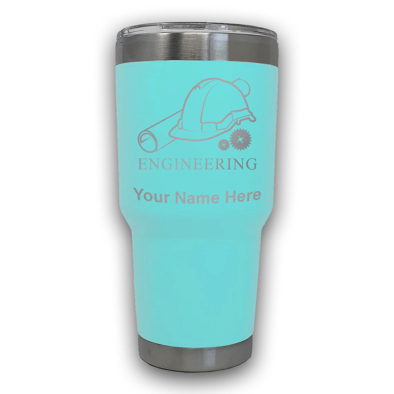 LaserGram 30oz Tumbler Mug, Engineering, Personalized Engraving Included