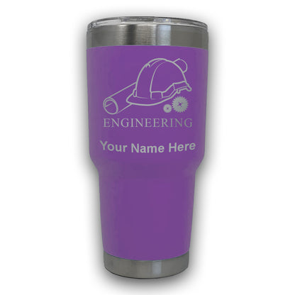 LaserGram 30oz Tumbler Mug, Engineering, Personalized Engraving Included