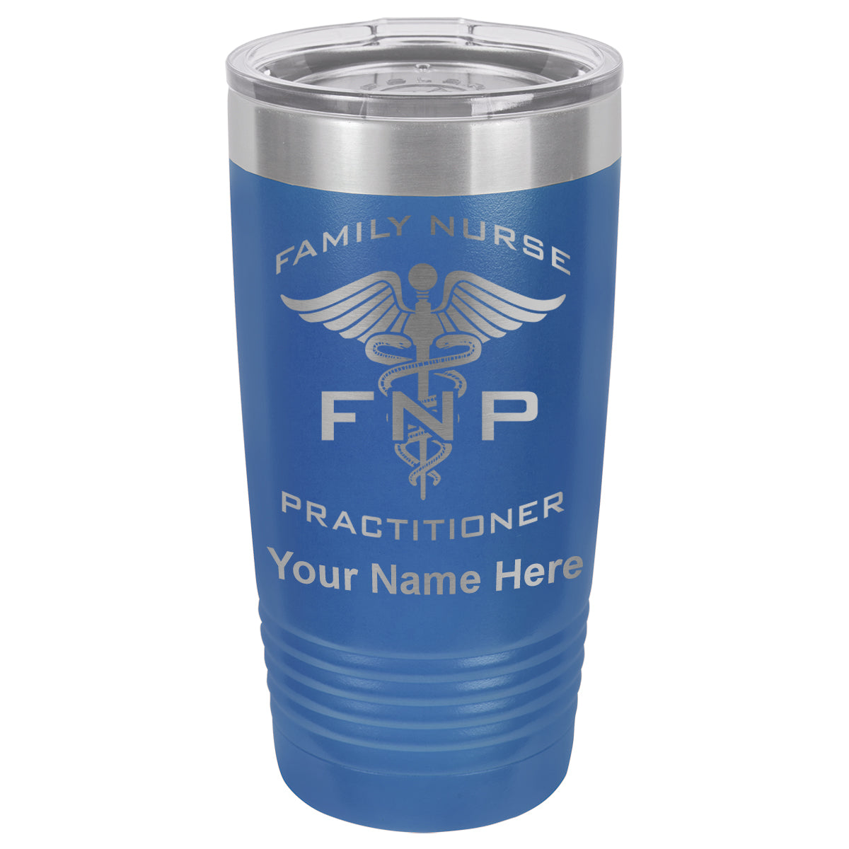 20oz Vacuum Insulated Tumbler Mug, FNP Family Nurse Practitioner, Personalized Engraving Included