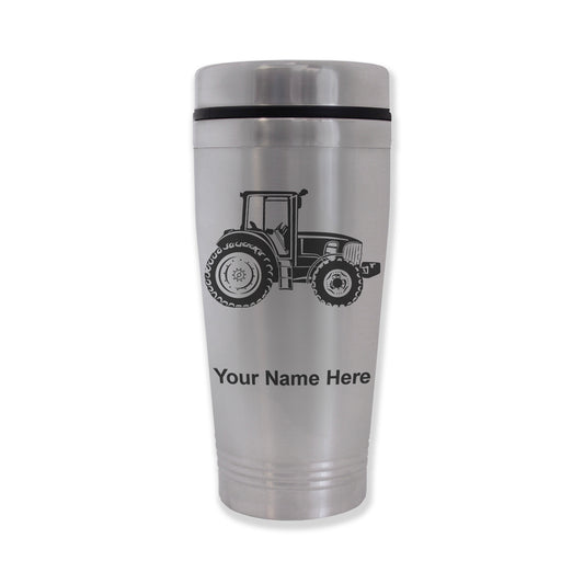 Commuter Travel Mug, Farm Tractor, Personalized Engraving Included