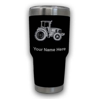 LaserGram 30oz Tumbler Mug, Farm Tractor, Personalized Engraving Included