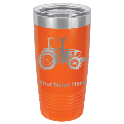 20oz Vacuum Insulated Tumbler Mug, Farm Tractor, Personalized Engraving Included