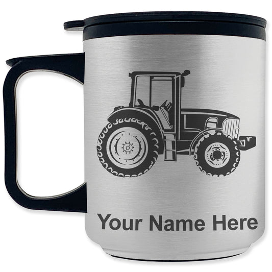 Coffee Travel Mug, Farm Tractor, Personalized Engraving Included