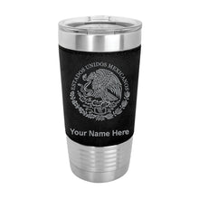 Load image into Gallery viewer, 20oz Faux Leather Tumbler Mug, Flag of Mexico, Personalized Engraving Included - LaserGram Custom Engraved Gifts
