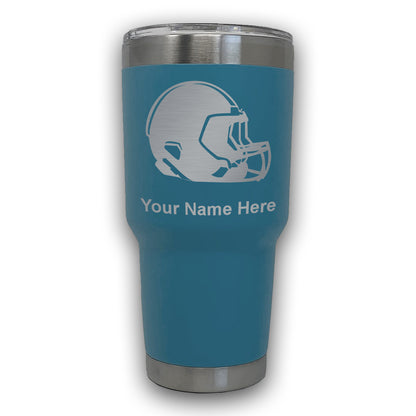 LaserGram 30oz Tumbler Mug, Football Helmet, Personalized Engraving Included