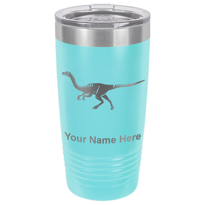 20oz Vacuum Insulated Tumbler Mug, Gallimimus Dinosaur, Personalized Engraving Included