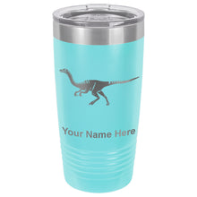 Load image into Gallery viewer, 20oz Vacuum Insulated Tumbler Mug, Gallimimus Dinosaur, Personalized Engraving Included
