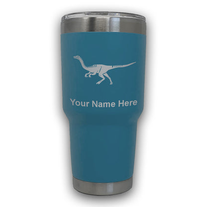 LaserGram 30oz Tumbler Mug, Gallimimus Dinosaur, Personalized Engraving Included