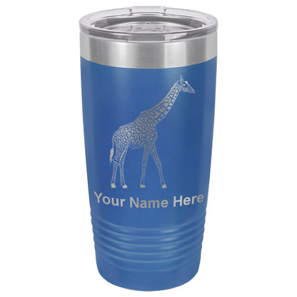 20oz Vacuum Insulated Tumbler Mug, Giraffe, Personalized Engraving Included
