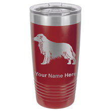 Load image into Gallery viewer, 20oz Vacuum Insulated Tumbler Mug, Golden Retriever Dog, Personalized Engraving Included
