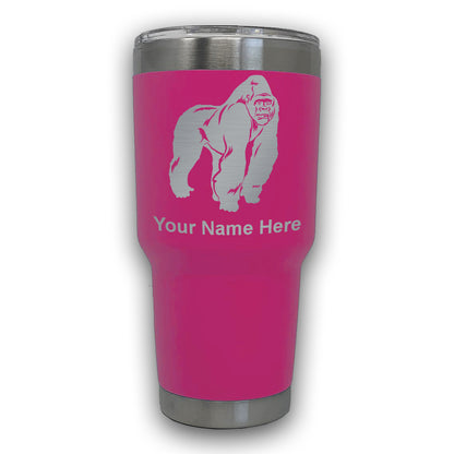 LaserGram 30oz Tumbler Mug, Gorilla, Personalized Engraving Included