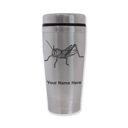 Commuter Travel Mug, Grasshopper, Personalized Engraving Included