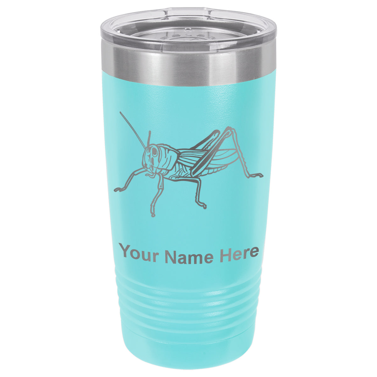 20oz Vacuum Insulated Tumbler Mug, Grasshopper, Personalized Engraving Included