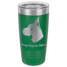 Load image into Gallery viewer, 20oz Vacuum Insulated Tumbler Mug, Great Dane Dog, Personalized Engraving Included
