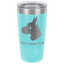 Load image into Gallery viewer, 20oz Vacuum Insulated Tumbler Mug, Great Dane Dog, Personalized Engraving Included
