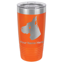 Load image into Gallery viewer, 20oz Vacuum Insulated Tumbler Mug, Great Dane Dog, Personalized Engraving Included
