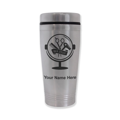 Commuter Travel Mug, Hair Stylist, Personalized Engraving Included