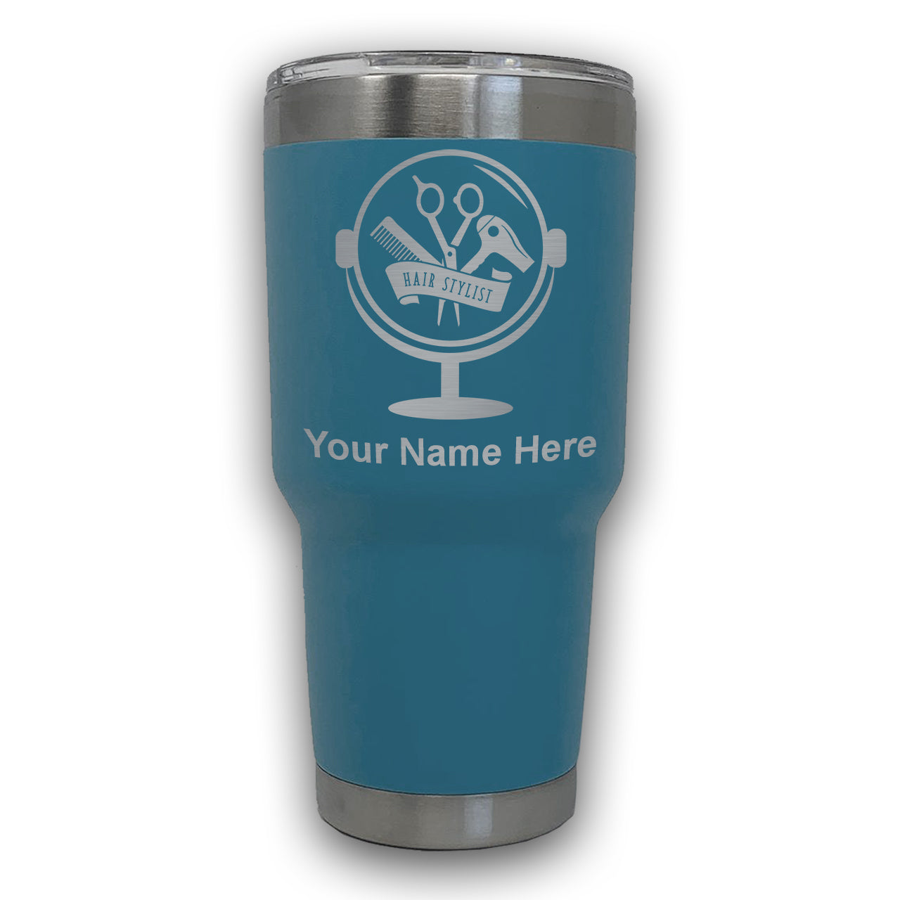 LaserGram 30oz Tumbler Mug, Hair Stylist, Personalized Engraving Included