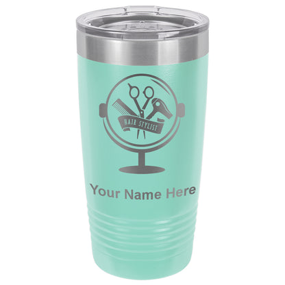 20oz Vacuum Insulated Tumbler Mug, Hair Stylist, Personalized Engraving Included