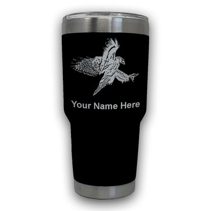 LaserGram 30oz Tumbler Mug, Hawk, Personalized Engraving Included