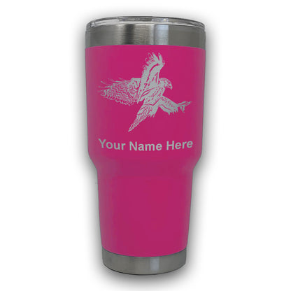 LaserGram 30oz Tumbler Mug, Hawk, Personalized Engraving Included