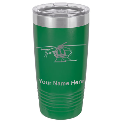 20oz Vacuum Insulated Tumbler Mug, Helicopter 1, Personalized Engraving Included