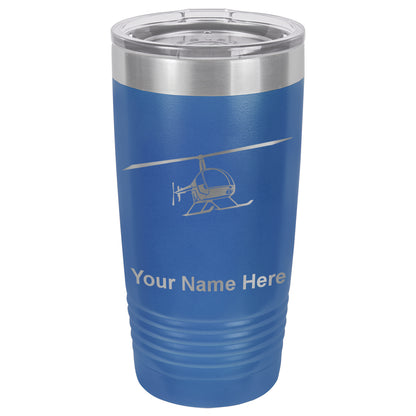 20oz Vacuum Insulated Tumbler Mug, Helicopter 2, Personalized Engraving Included