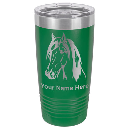 20oz Vacuum Insulated Tumbler Mug, Horse Head 1, Personalized Engraving Included