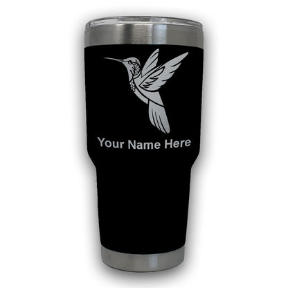 LaserGram 30oz Tumbler Mug, Hummingbird, Personalized Engraving Included