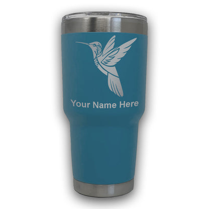 LaserGram 30oz Tumbler Mug, Hummingbird, Personalized Engraving Included