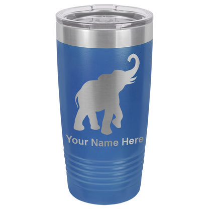 20oz Vacuum Insulated Tumbler Mug, Indian Elephant, Personalized Engraving Included