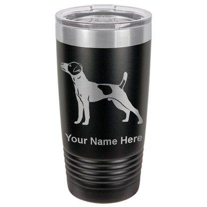 20oz Vacuum Insulated Tumbler Mug, Jack Russell Terrier Dog, Personalized Engraving Included