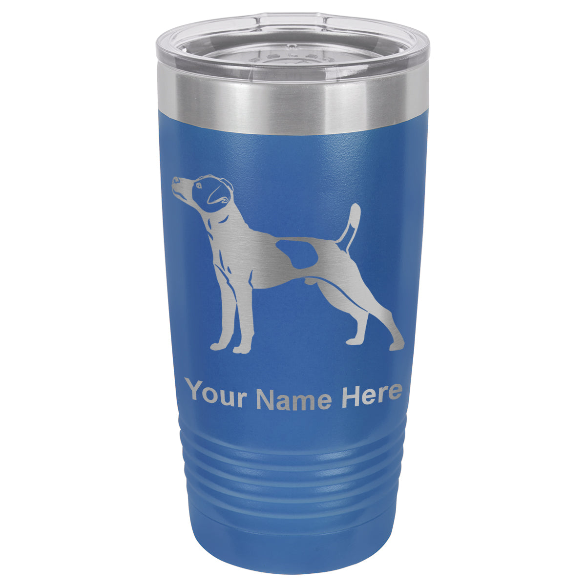 20oz Vacuum Insulated Tumbler Mug, Jack Russell Terrier Dog, Personalized Engraving Included