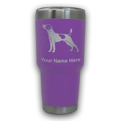 LaserGram 30oz Tumbler Mug, Jack Russell Terrier Dog, Personalized Engraving Included