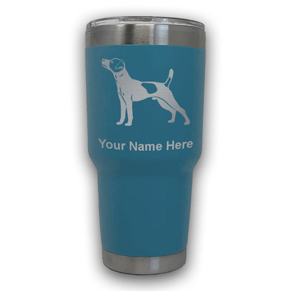 LaserGram 30oz Tumbler Mug, Jack Russell Terrier Dog, Personalized Engraving Included