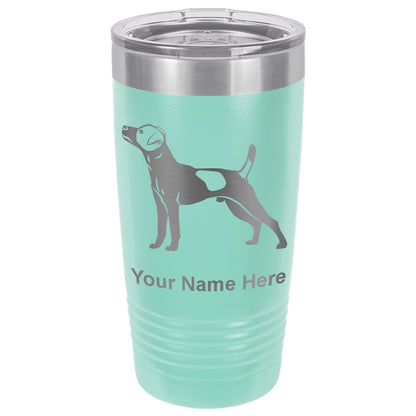 20oz Vacuum Insulated Tumbler Mug, Jack Russell Terrier Dog, Personalized Engraving Included