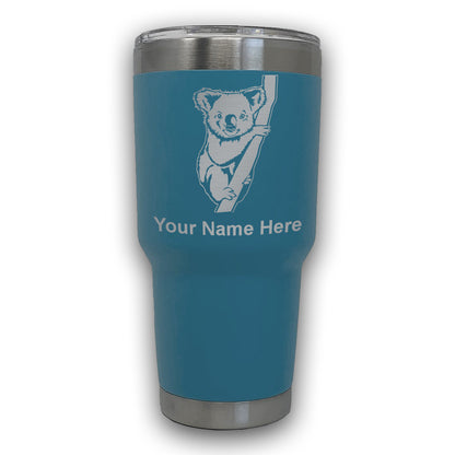 LaserGram 30oz Tumbler Mug, Koala Bear, Personalized Engraving Included