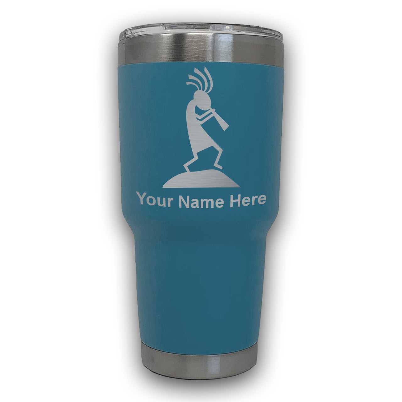 LaserGram 30oz Tumbler Mug, Kokopelli, Personalized Engraving Included