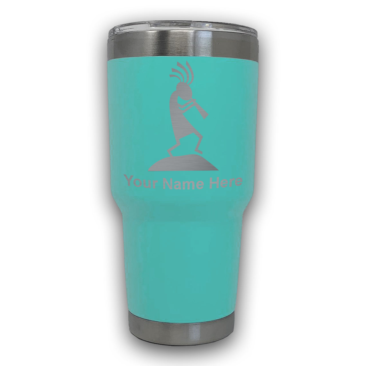 LaserGram 30oz Tumbler Mug, Kokopelli, Personalized Engraving Included