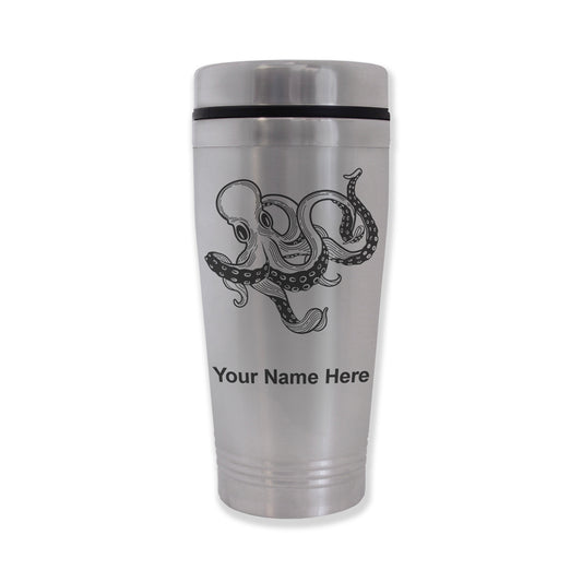 Commuter Travel Mug, Kraken, Personalized Engraving Included