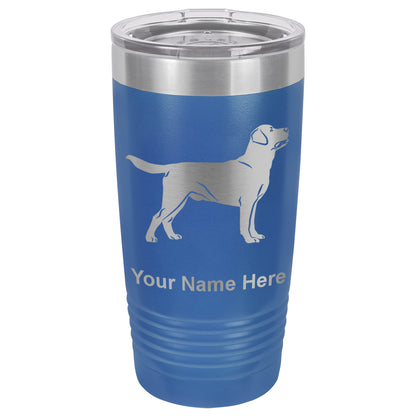 20oz Vacuum Insulated Tumbler Mug, Labrador Retriever Dog, Personalized Engraving Included