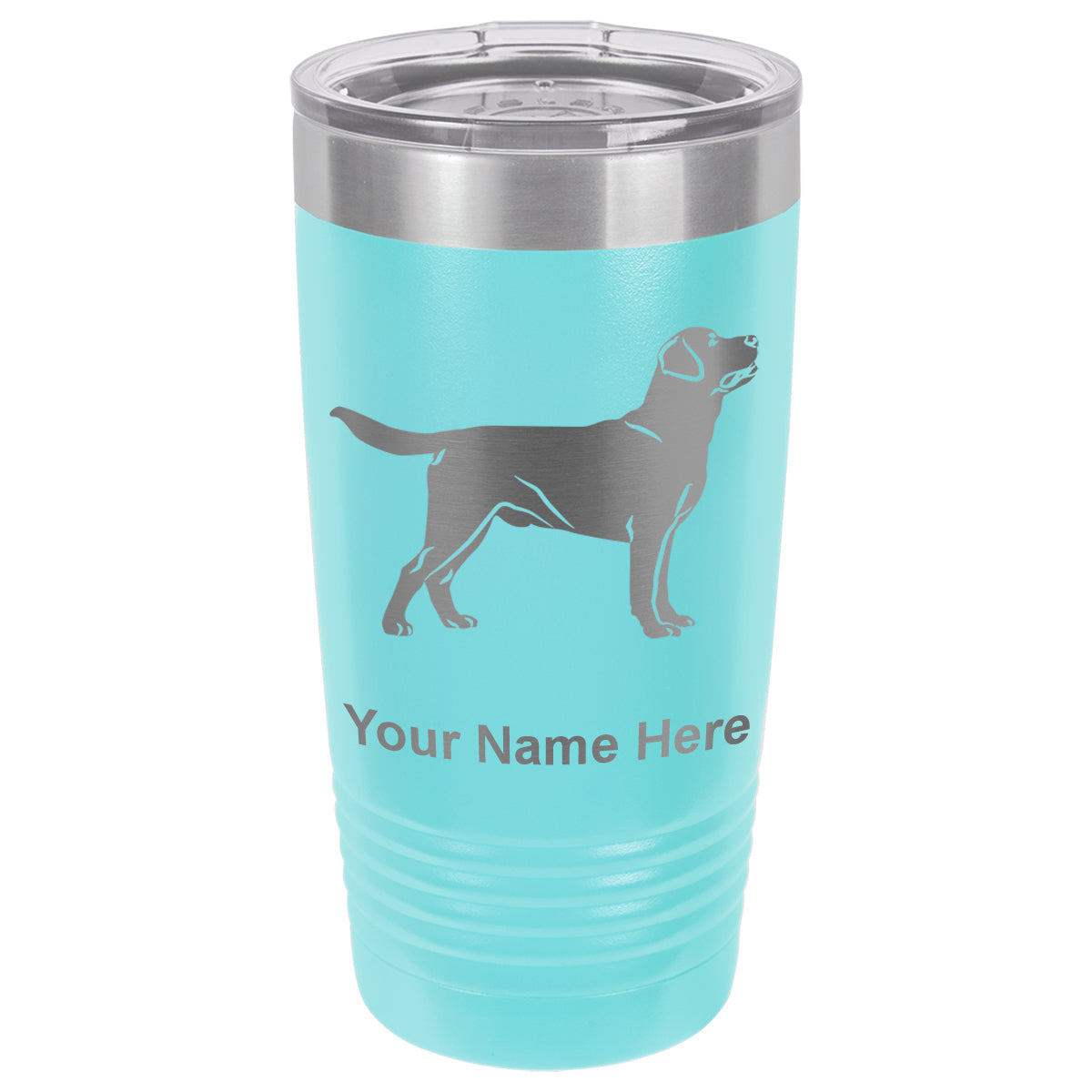 20oz Vacuum Insulated Tumbler Mug, Labrador Retriever Dog, Personalized Engraving Included