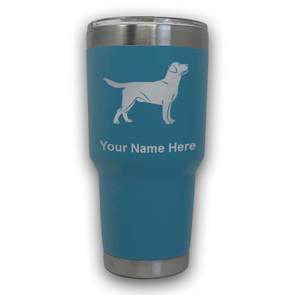 LaserGram 30oz Tumbler Mug, Labrador Retriever Dog, Personalized Engraving Included