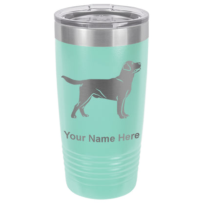 20oz Vacuum Insulated Tumbler Mug, Labrador Retriever Dog, Personalized Engraving Included