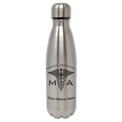 LaserGram Single Wall Water Bottle, MA Medical Assistant, Personalized Engraving Included