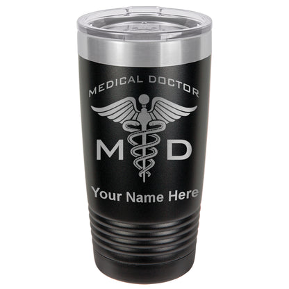 20oz Vacuum Insulated Tumbler Mug, MD Medical Doctor, Personalized Engraving Included