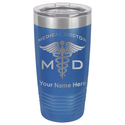 20oz Vacuum Insulated Tumbler Mug, MD Medical Doctor, Personalized Engraving Included